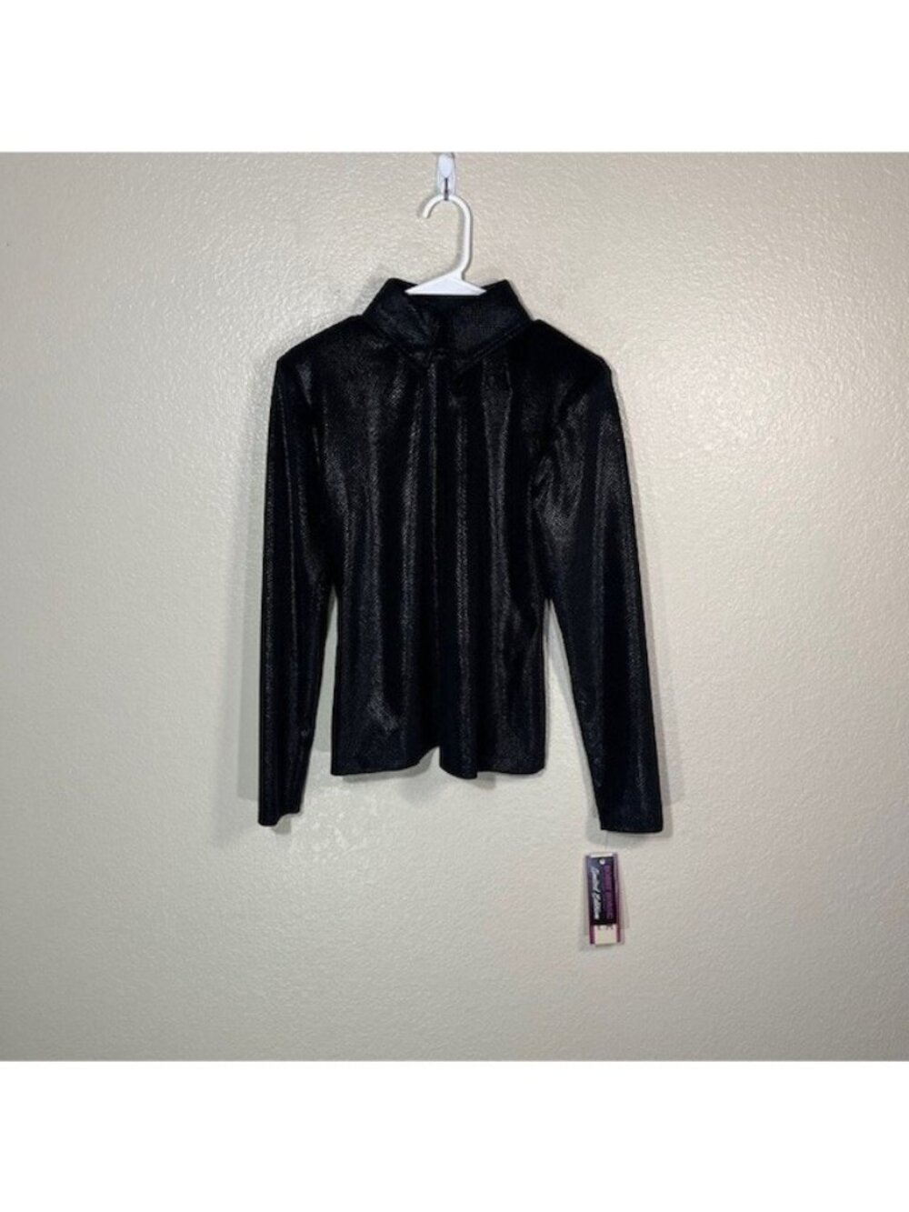 Hobby Horse Western Show Jacket Womens Medium High Neck Zip Shiny Velvet NEW